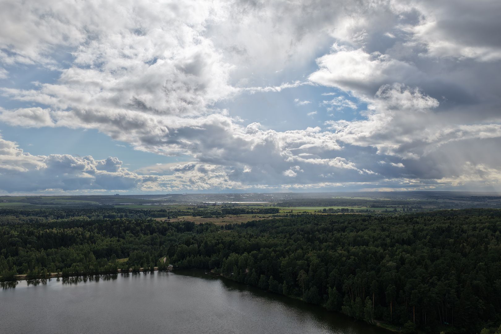 видео с коптера, очистка Ваулинской плотины, экология подмосковья,