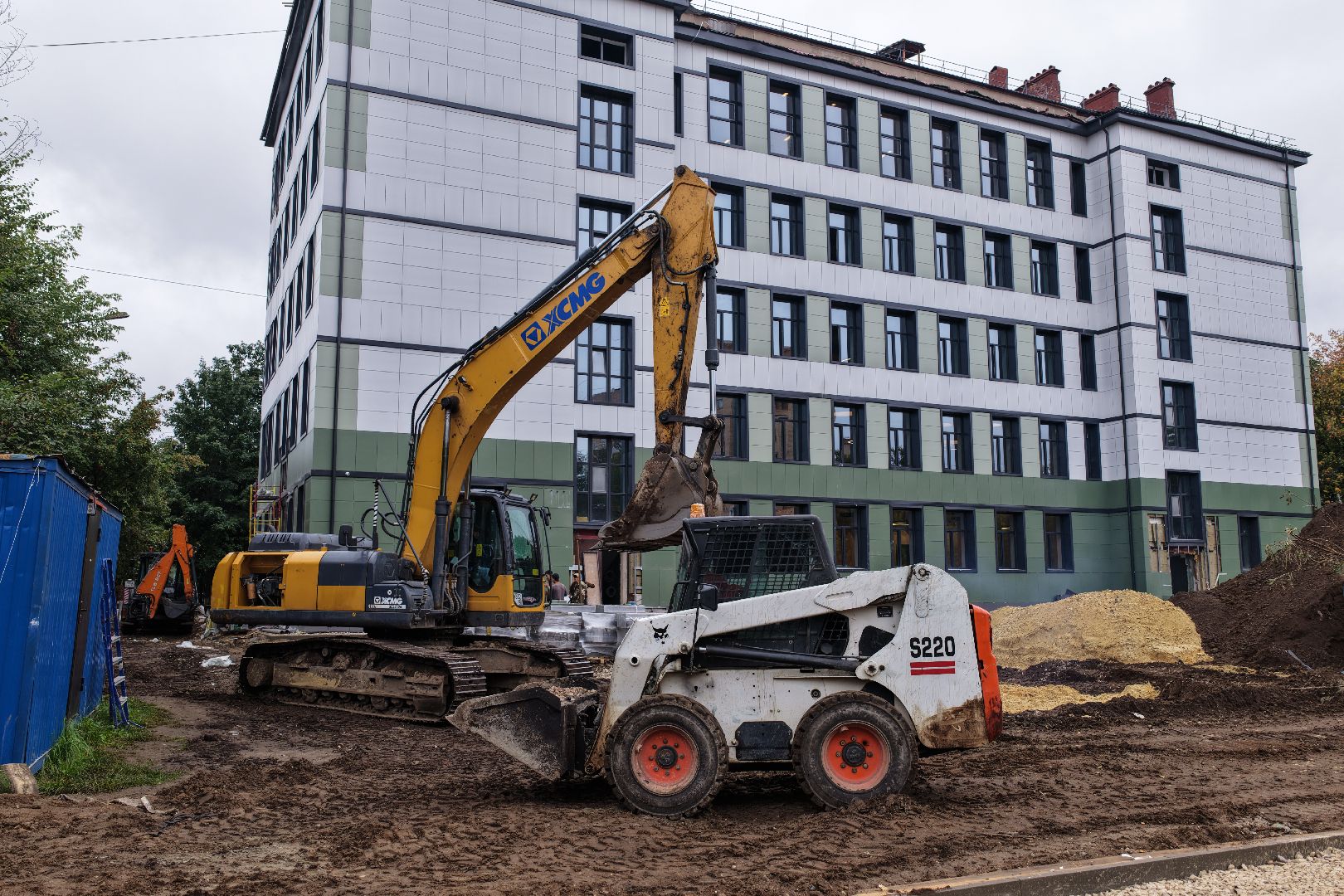 видео с коптера,  капремонт школы 32, школа в балашихе,