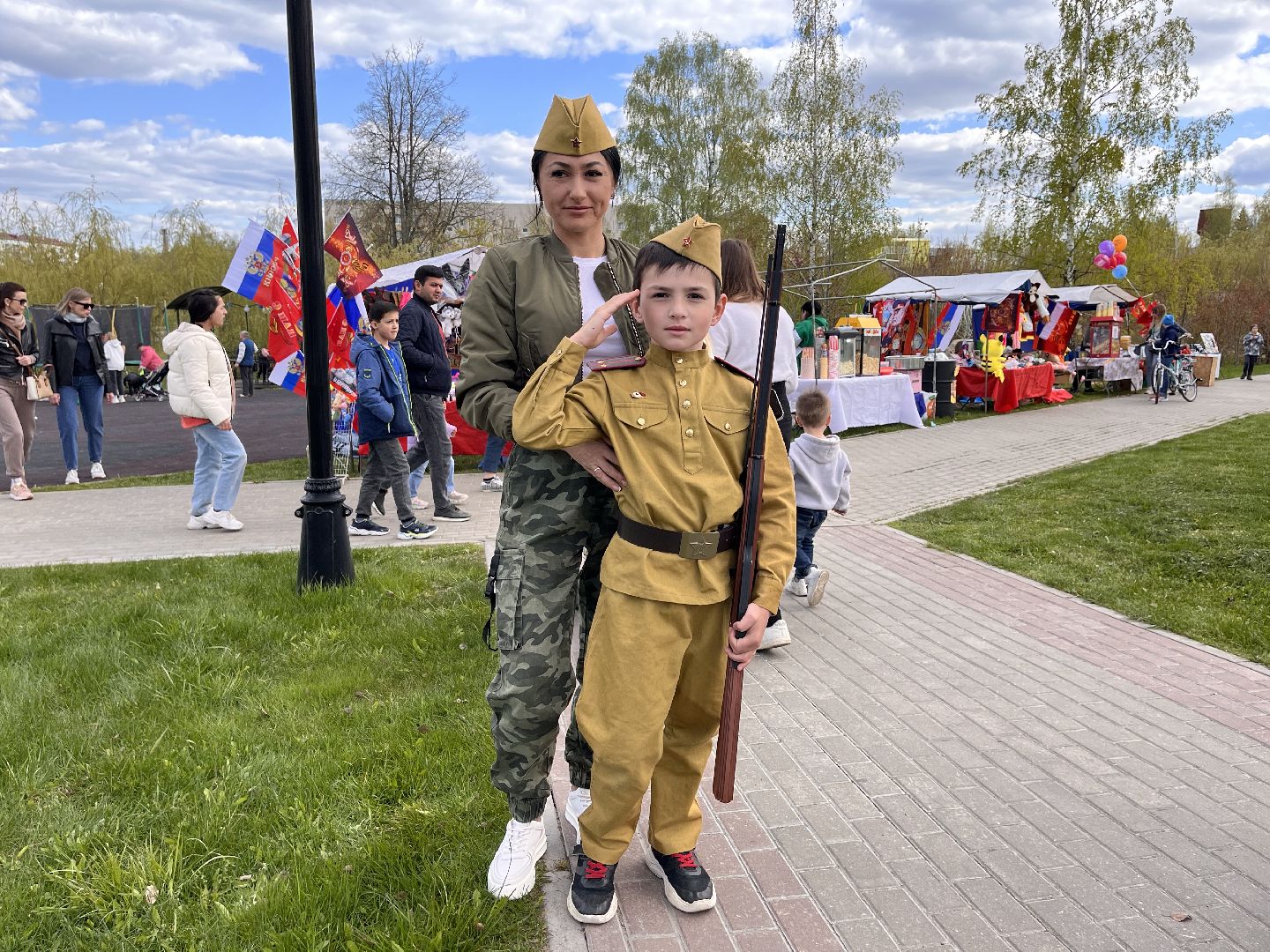 Шаховская, День Победы, парк