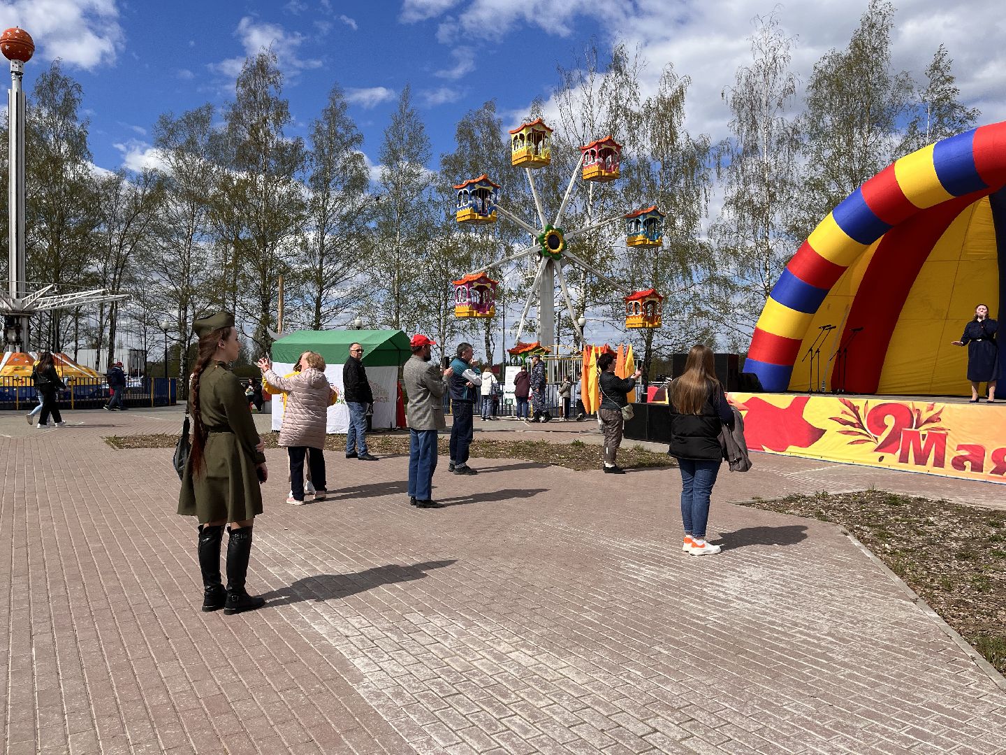 Шаховская, День Победы, парк