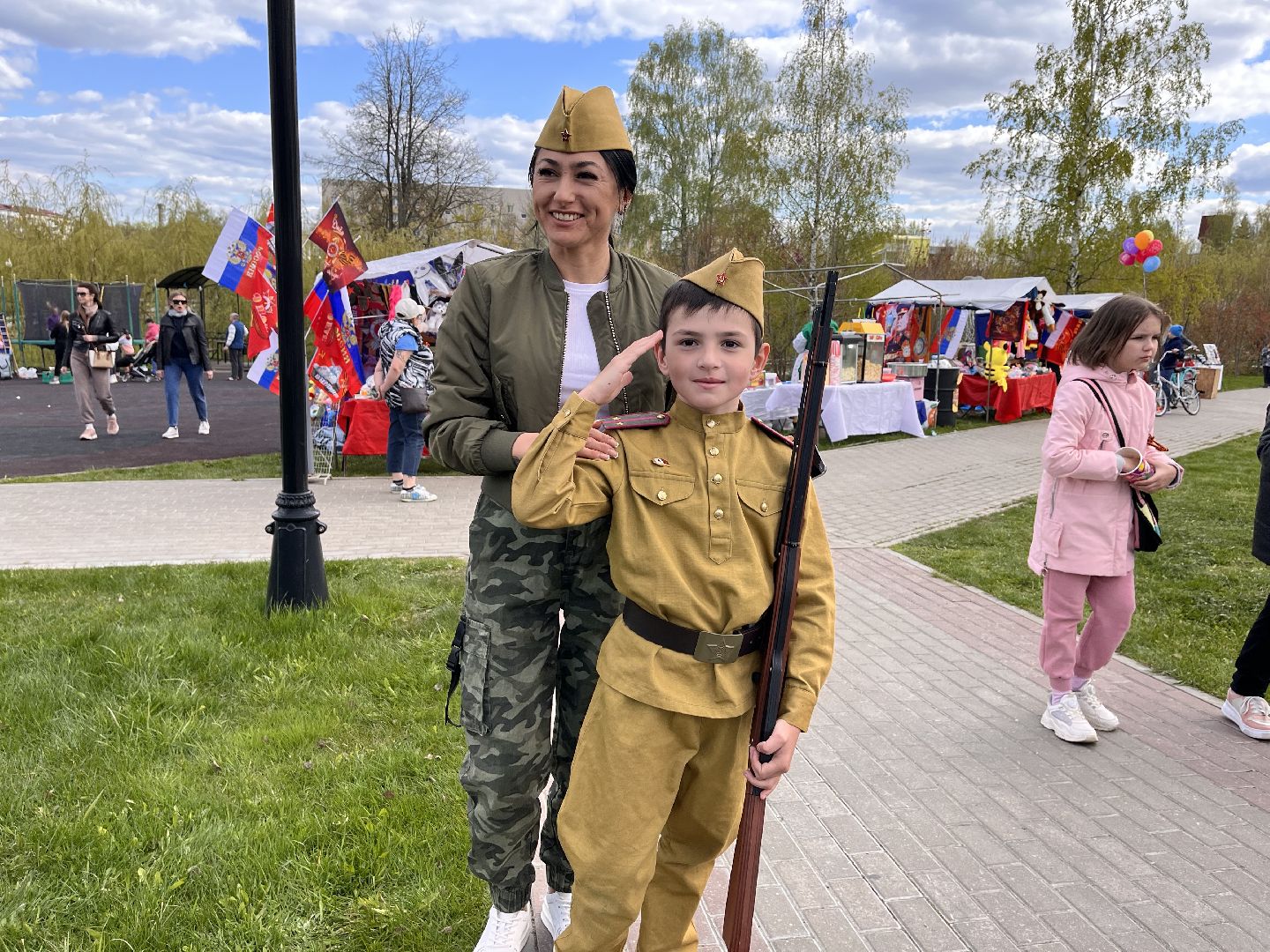 Шаховская, День Победы, парк