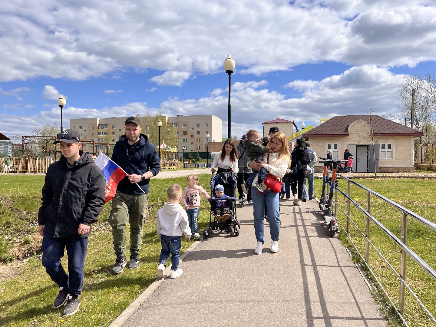 Шаховская, День Победы, парк