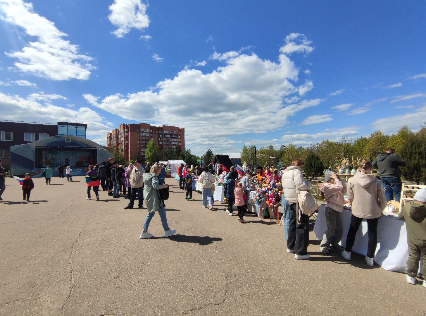 праздник, День Победы, парк, Дубна
