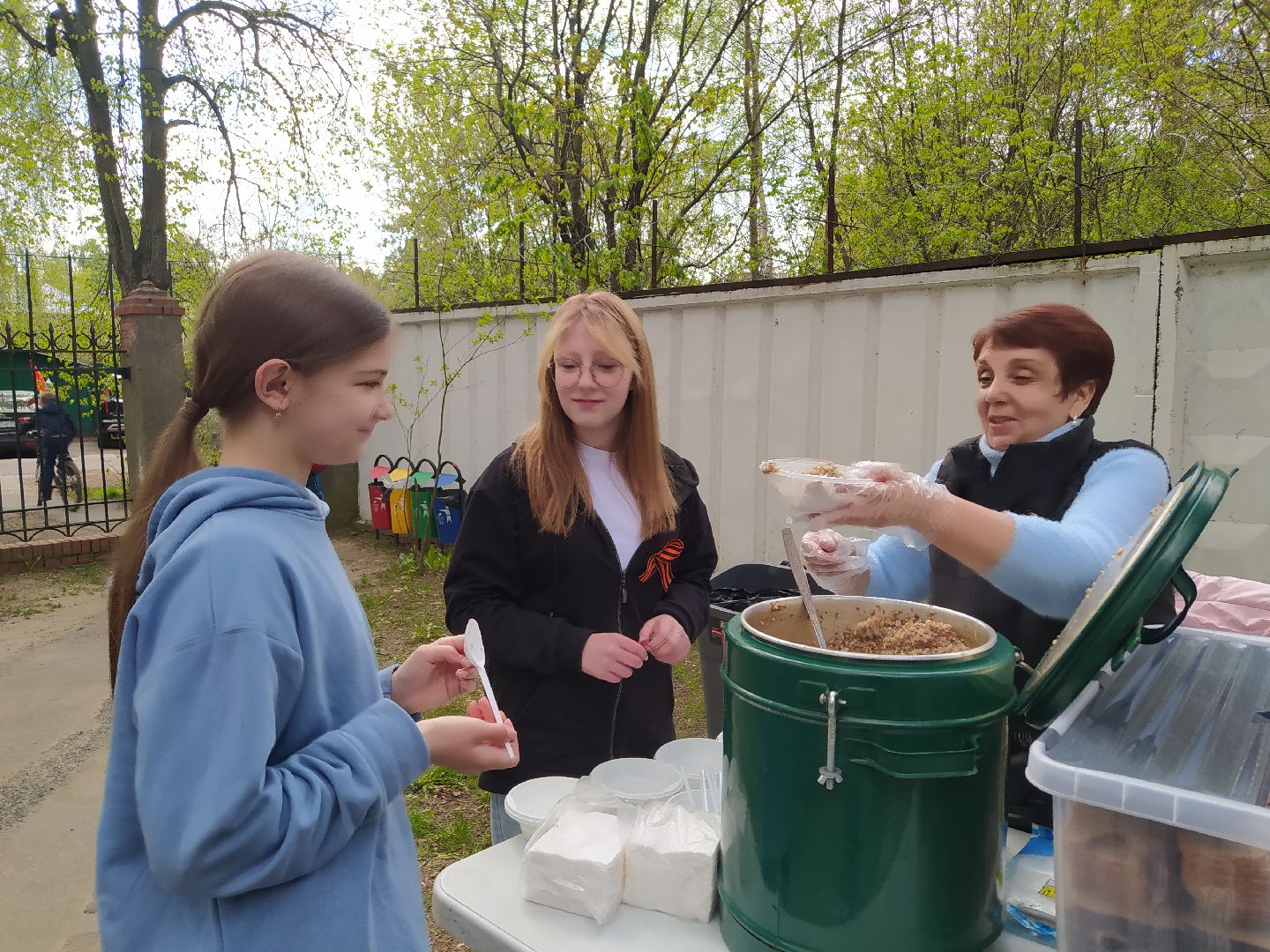 День Победы, полевая кухня, каша