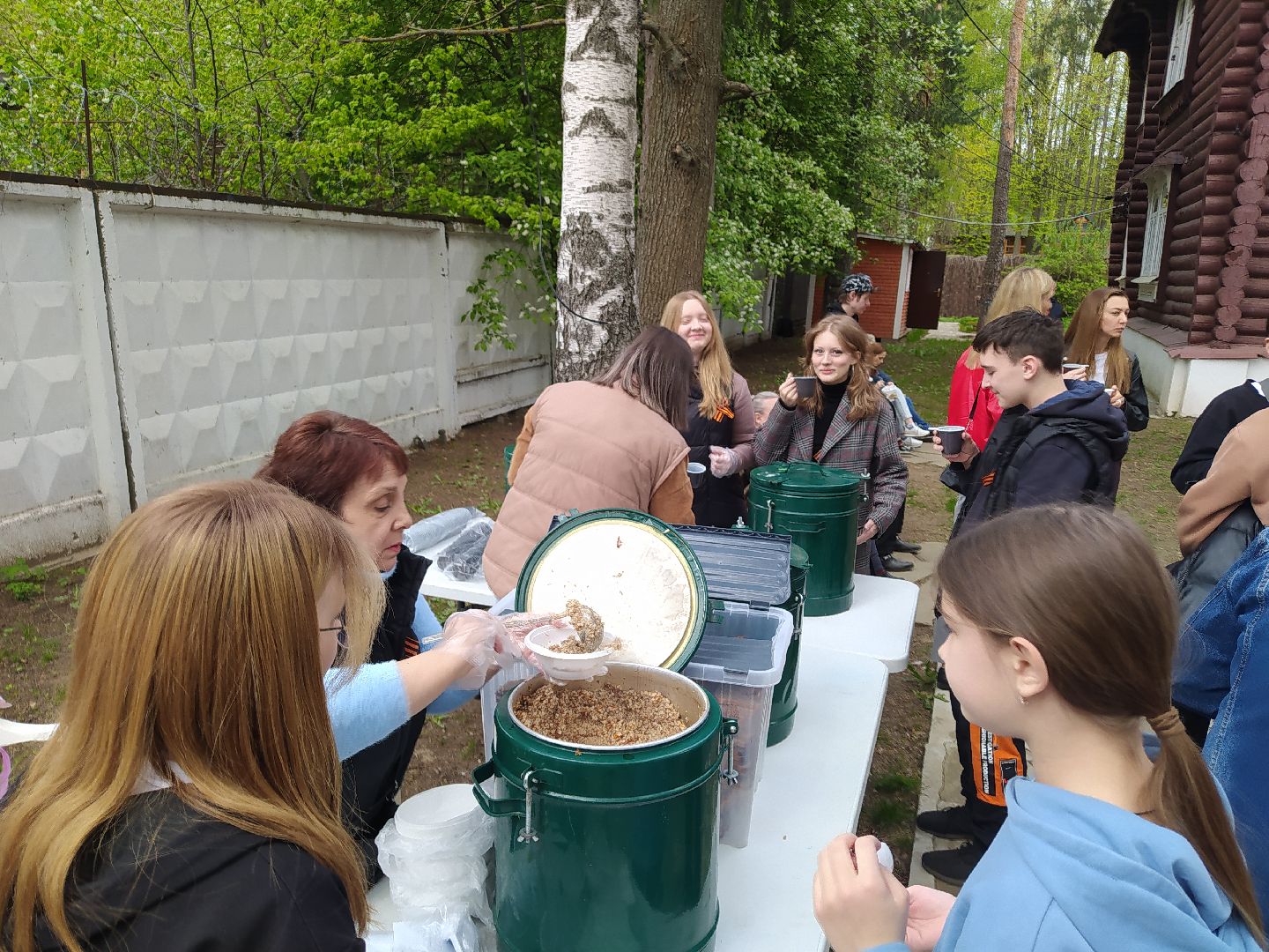 День Победы, полевая кухня, каша