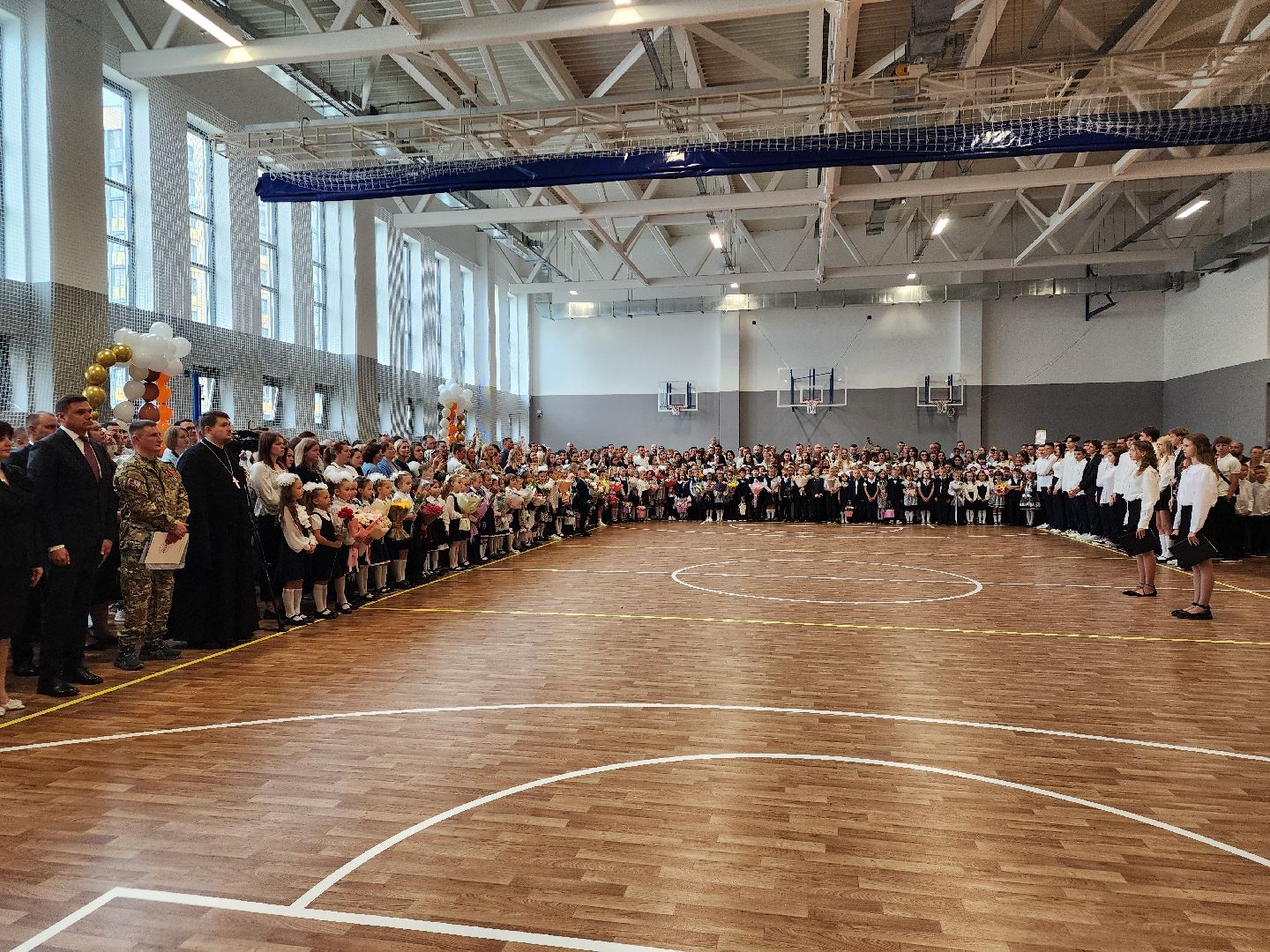 пушкинский городской округ, первое сентября, 1 сентября, новая школа, линейка,