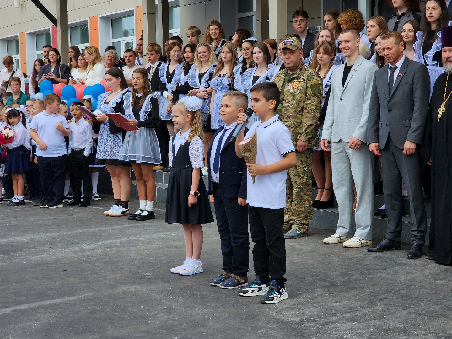 день знаний,  первое сентября, школьная линейка, рабочий поселок обухово, богородский городской округ,