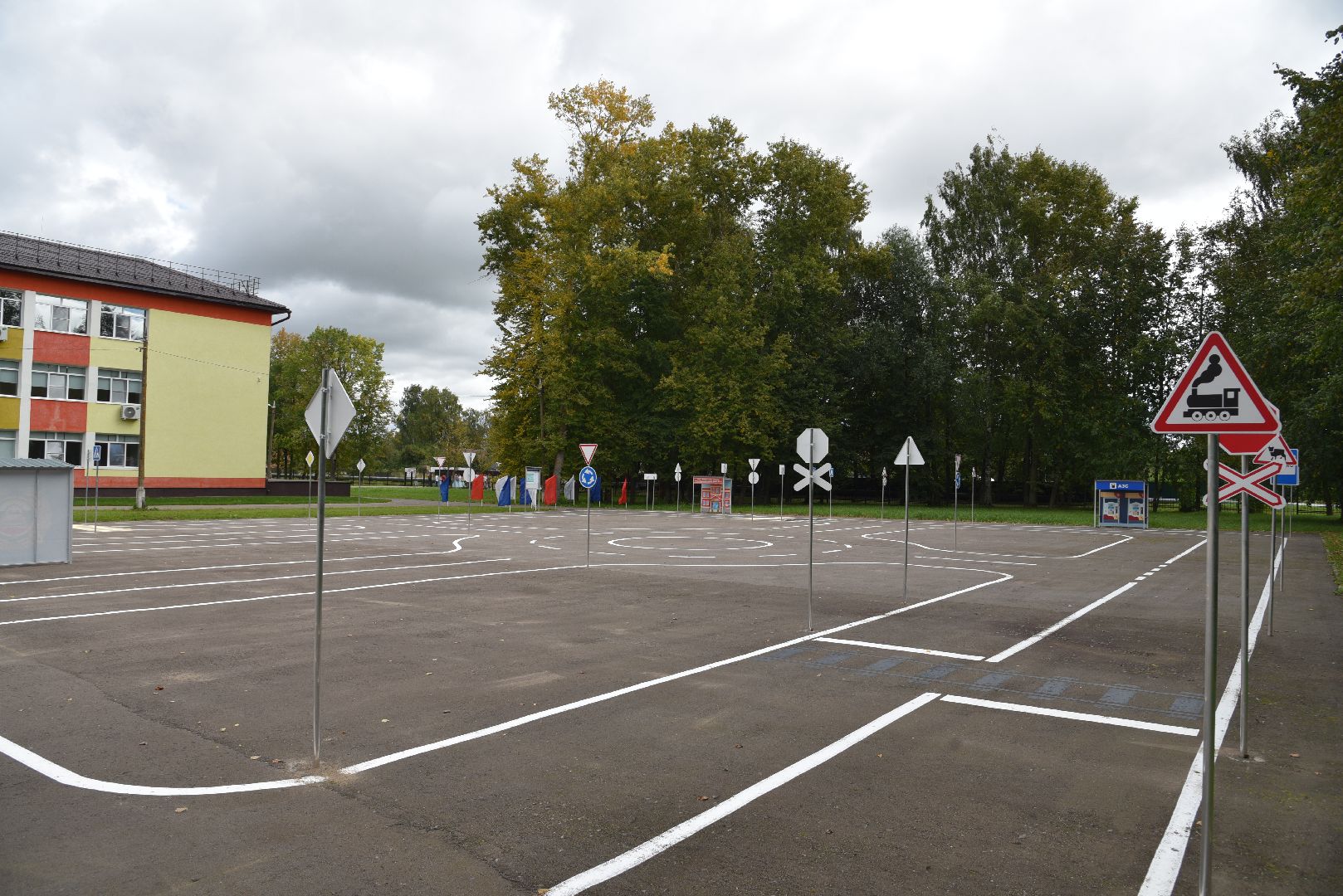 лотошино, лотошинская школа 1, автогородок, госавтоинспекция, дети, правила дорожного движения,