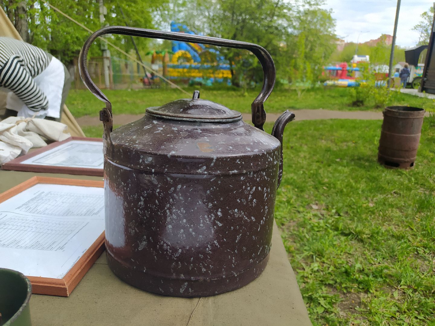 День Победы, полевая кухня, чай, каша