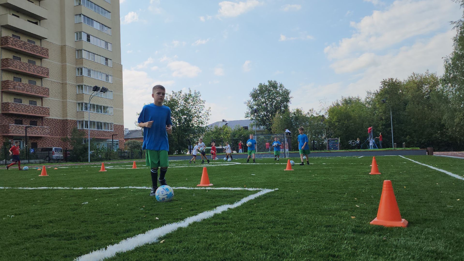 образование, школа, спортивное ядро, школьный стадион, лосино-петровский,