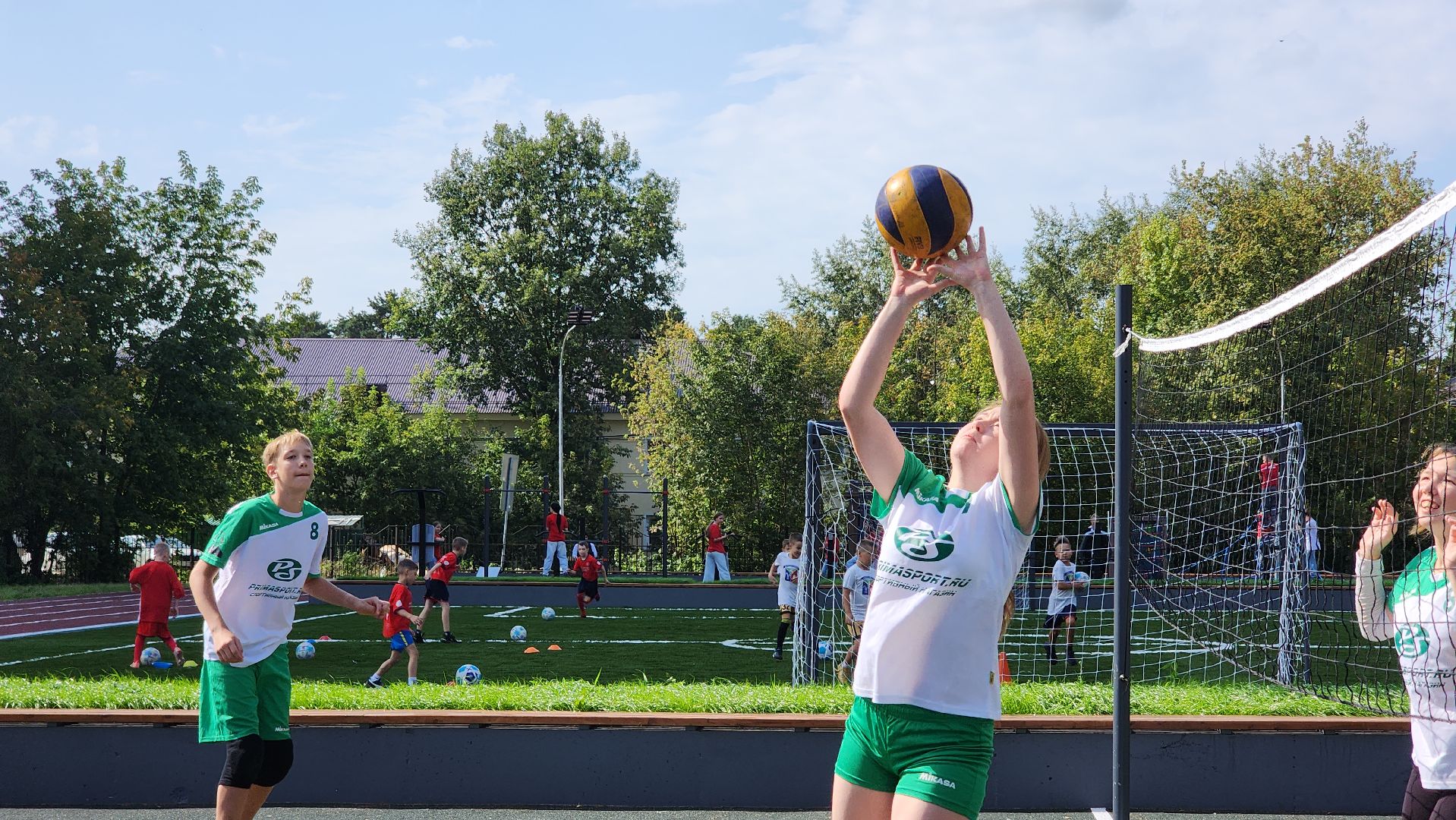 образование, школа, спортивное ядро, школьный стадион, лосино-петровский,