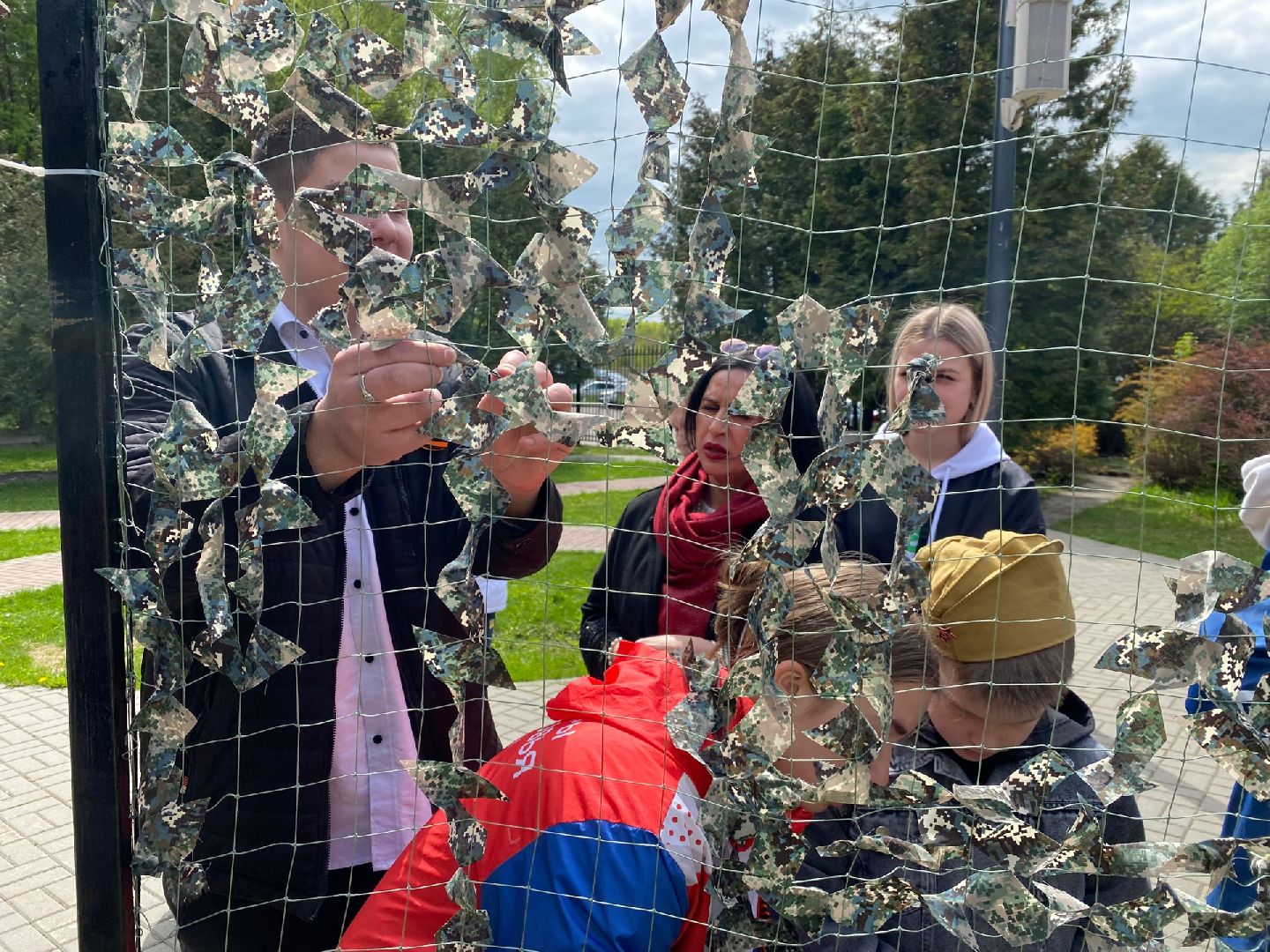 Домодедово, маскировочные сети, СВО, День Победы, 9 Мая