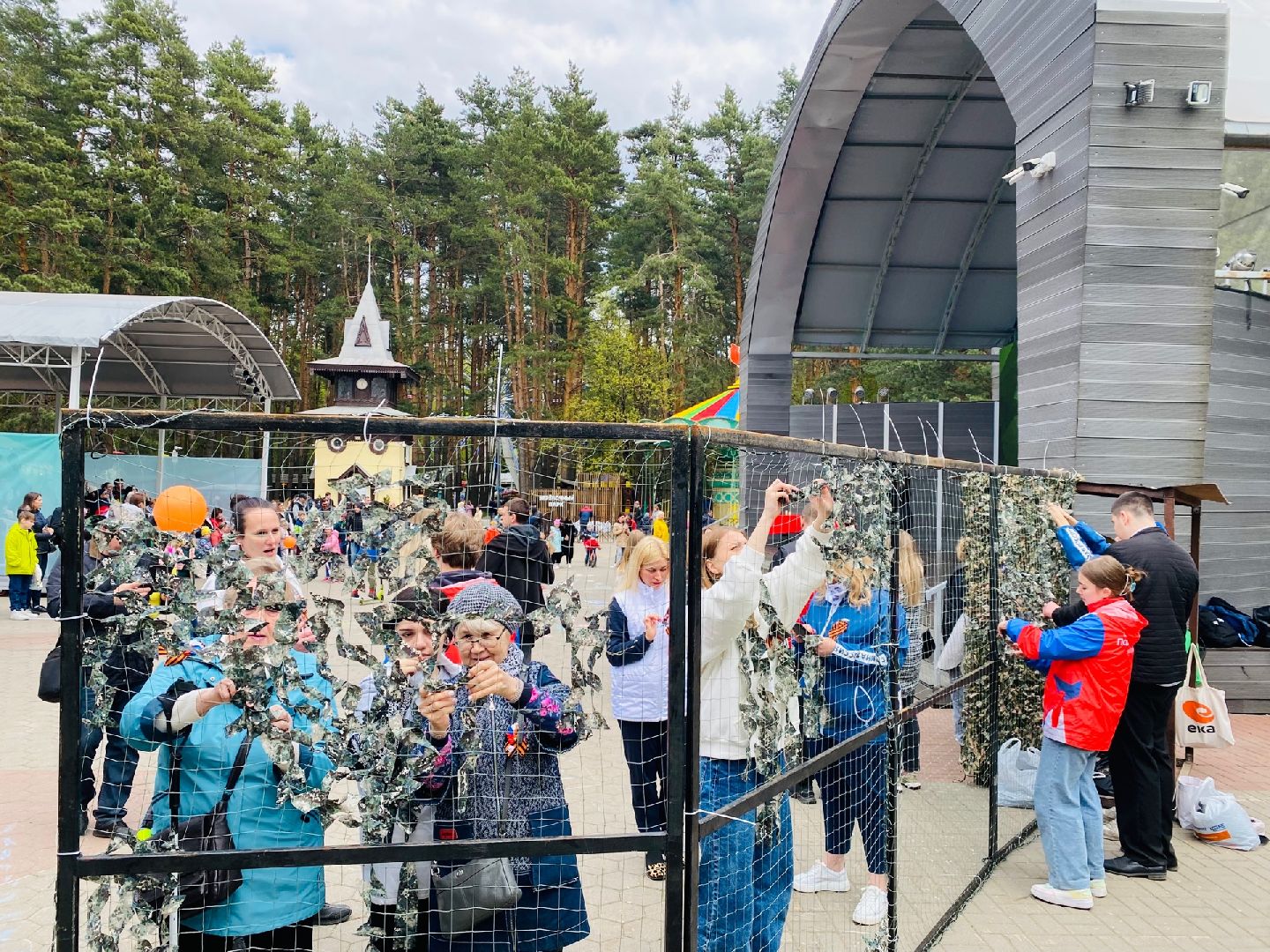 Домодедово, маскировочные сети, СВО, День Победы, 9 Мая