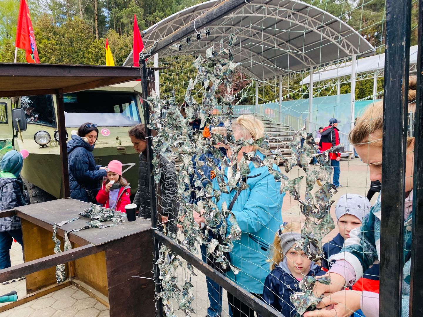 Домодедово, маскировочные сети, СВО, День Победы, 9 Мая