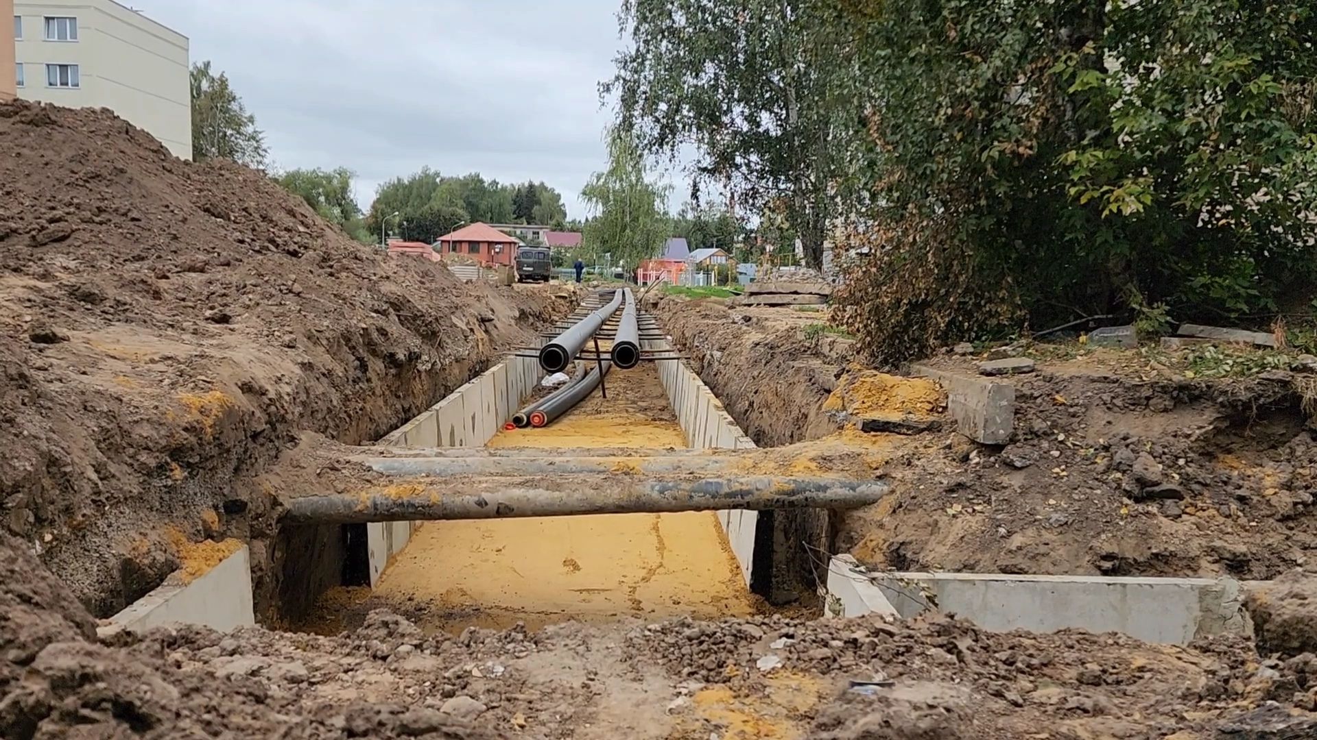 бронницы, строительство теплосетей в бронницах, жкх,