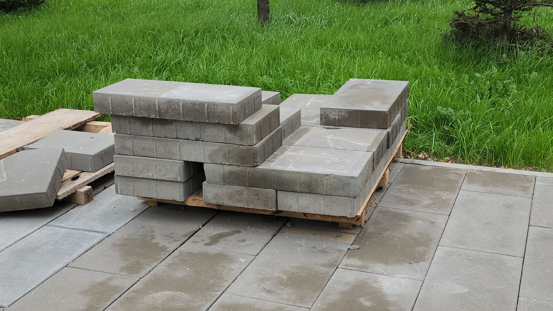 благоустройство, щёлково, замена плитки,