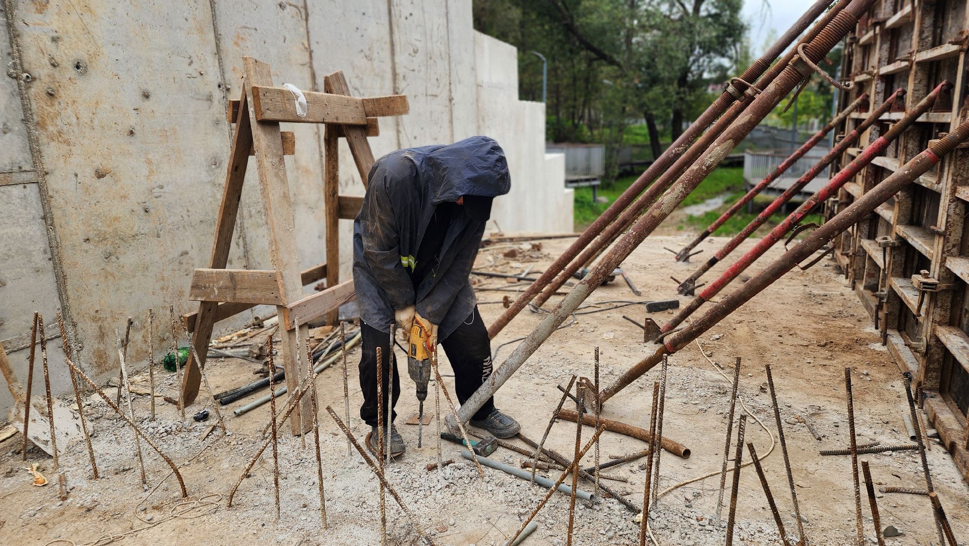 волоколамск, ремонт плотины,