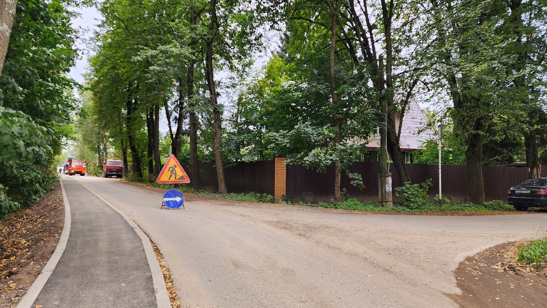 ремонт дороги, истра,