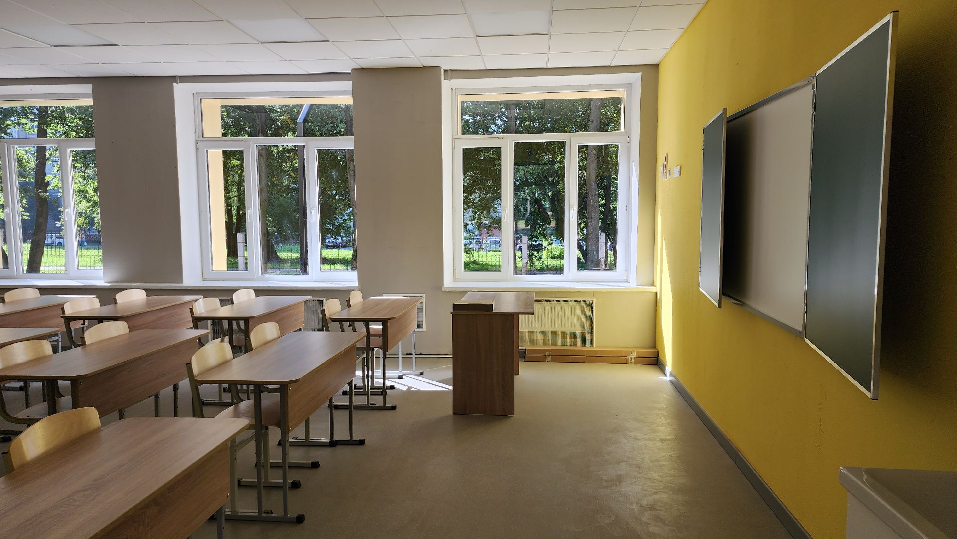 серпухов, подмосковье, открытие школы после капремонта,