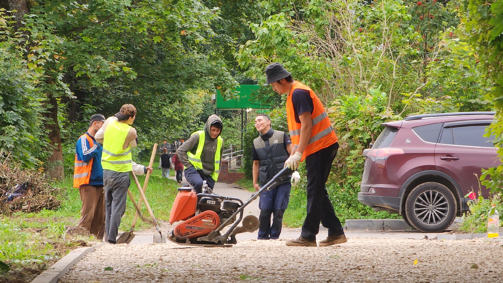 Асфальтирование , Благоустройство , Лобня ,