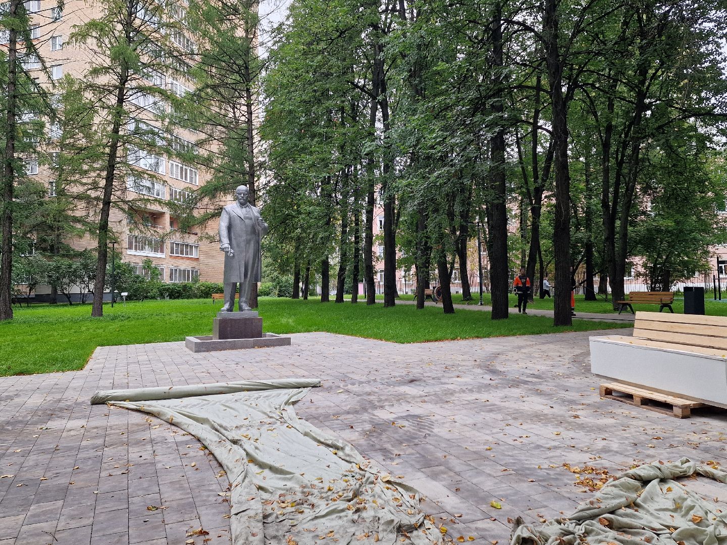 сквер на крупешина в балашихе, благоустройство, балашиха,