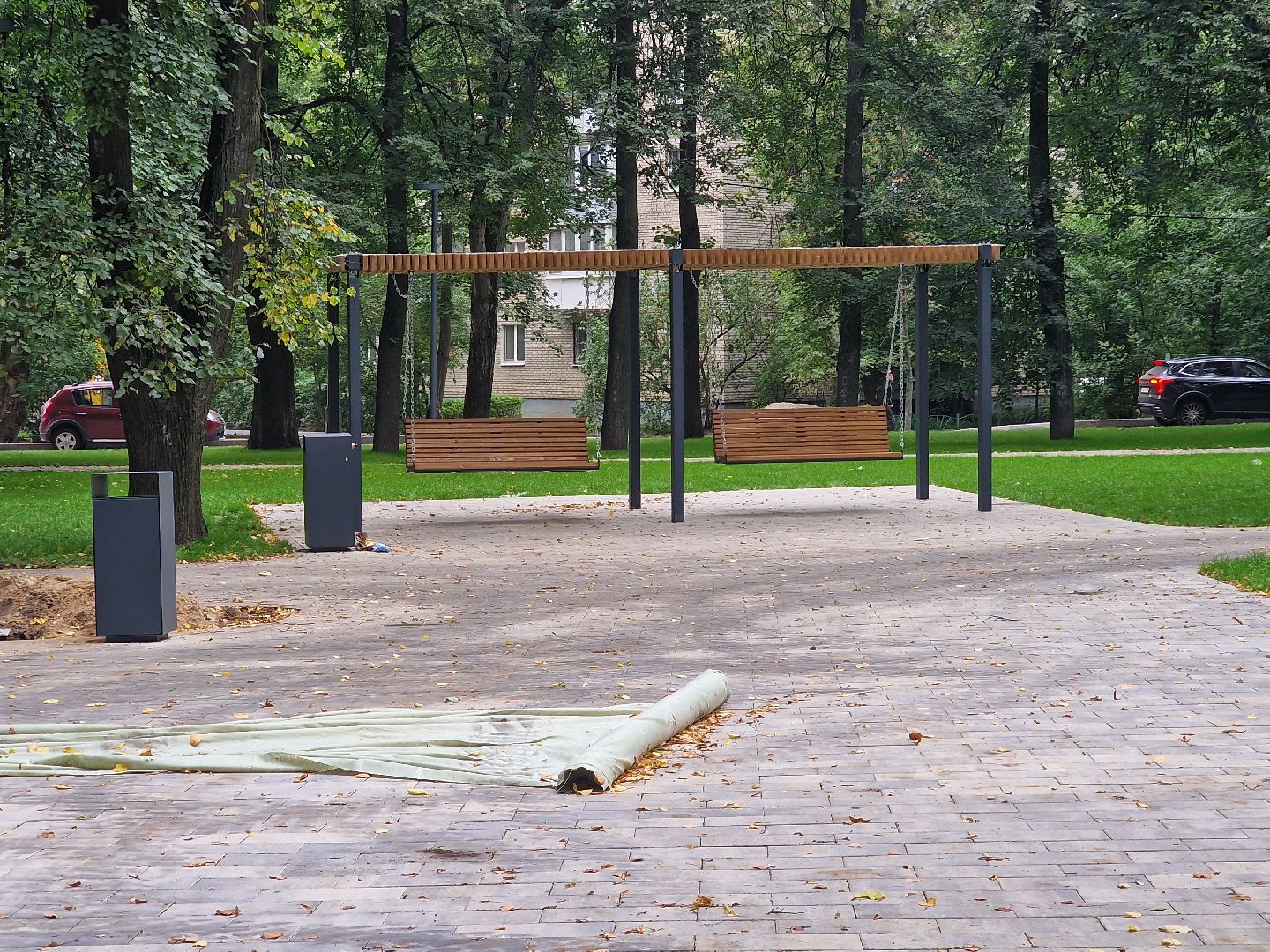 сквер на крупешина в балашихе, благоустройство, балашиха,