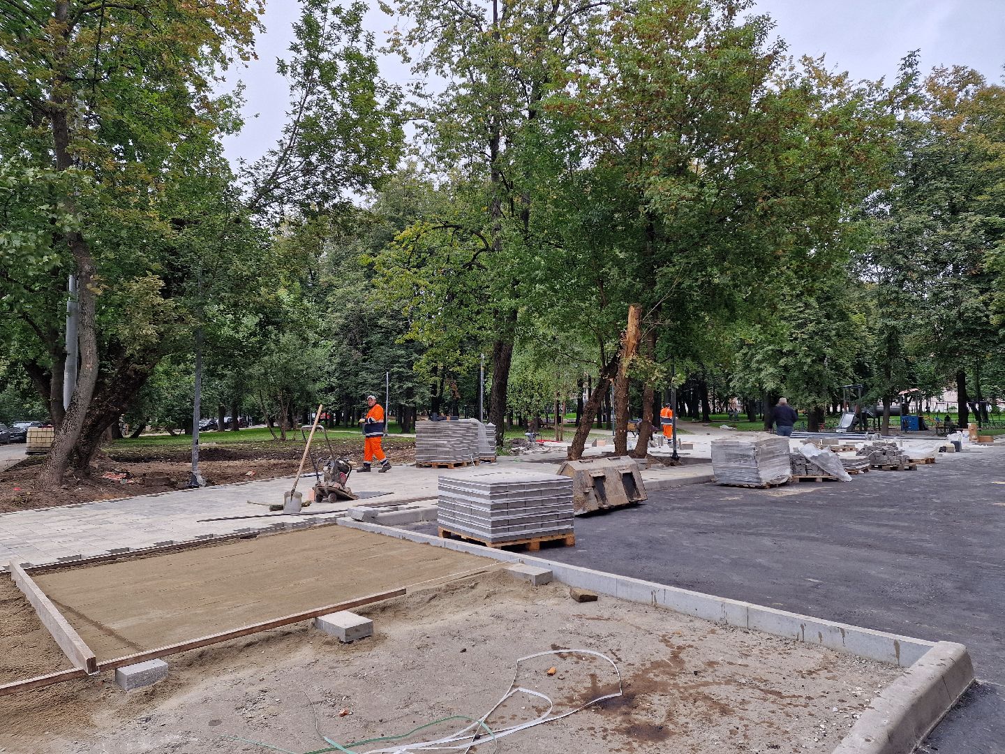 сквер на крупешина в балашихе, благоустройство, балашиха,