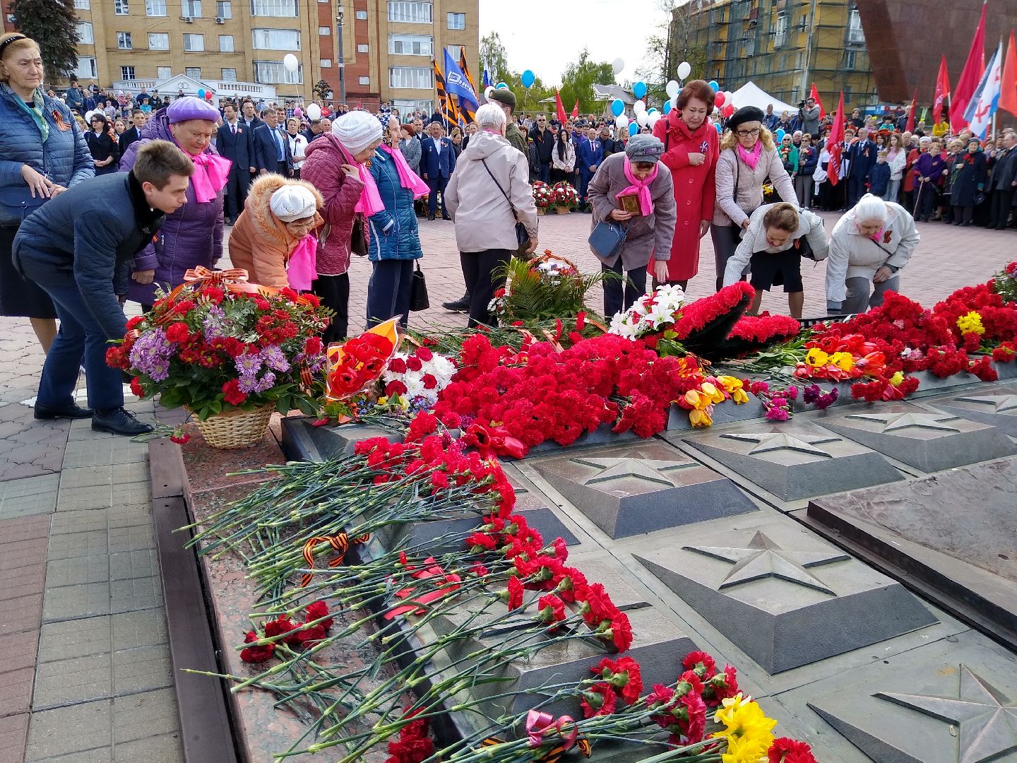 Раменское, День Победы, возложение цветов