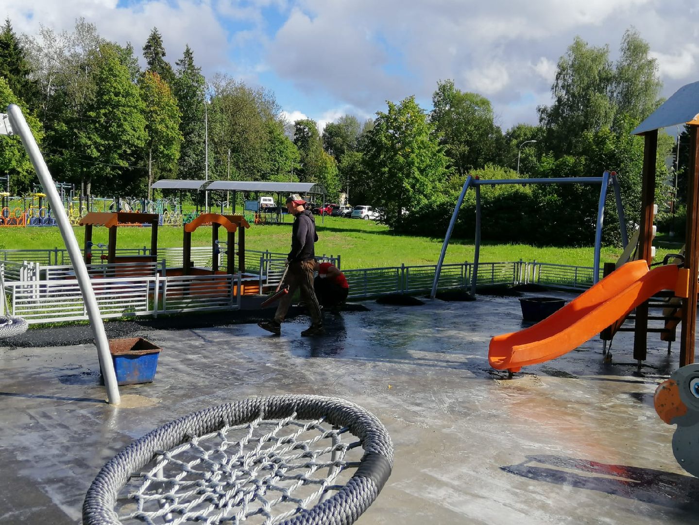 городской округ восход, благоустройство, детская  площадка, новая детская площадка,