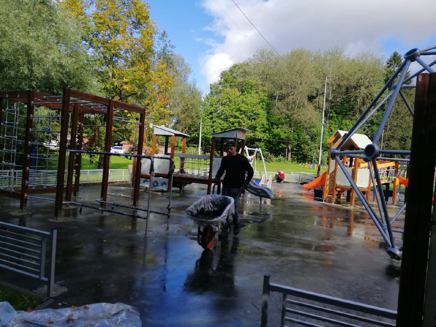 городской округ восход, благоустройство, детская  площадка, новая детская площадка,