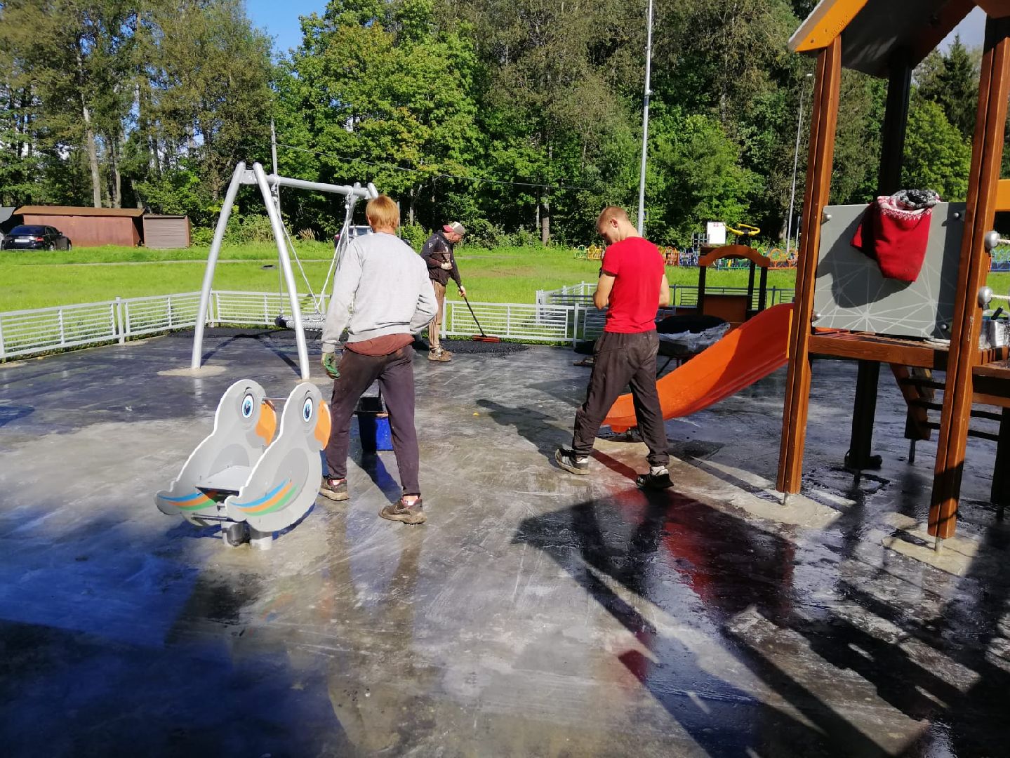 городской округ восход, благоустройство, детская  площадка, новая детская площадка,