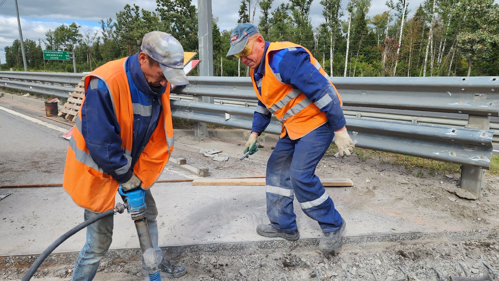 ремонт путепровода, м9 балтия, истра,