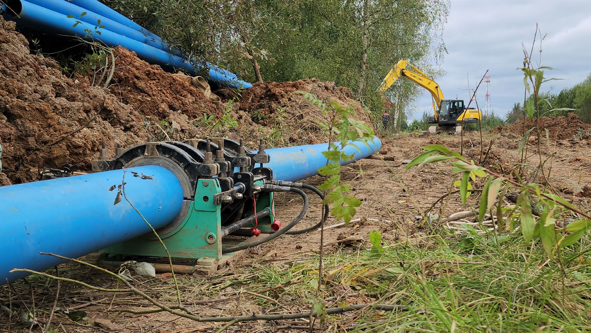 Строительство канализации , Канализационная сеть, Лобня ,