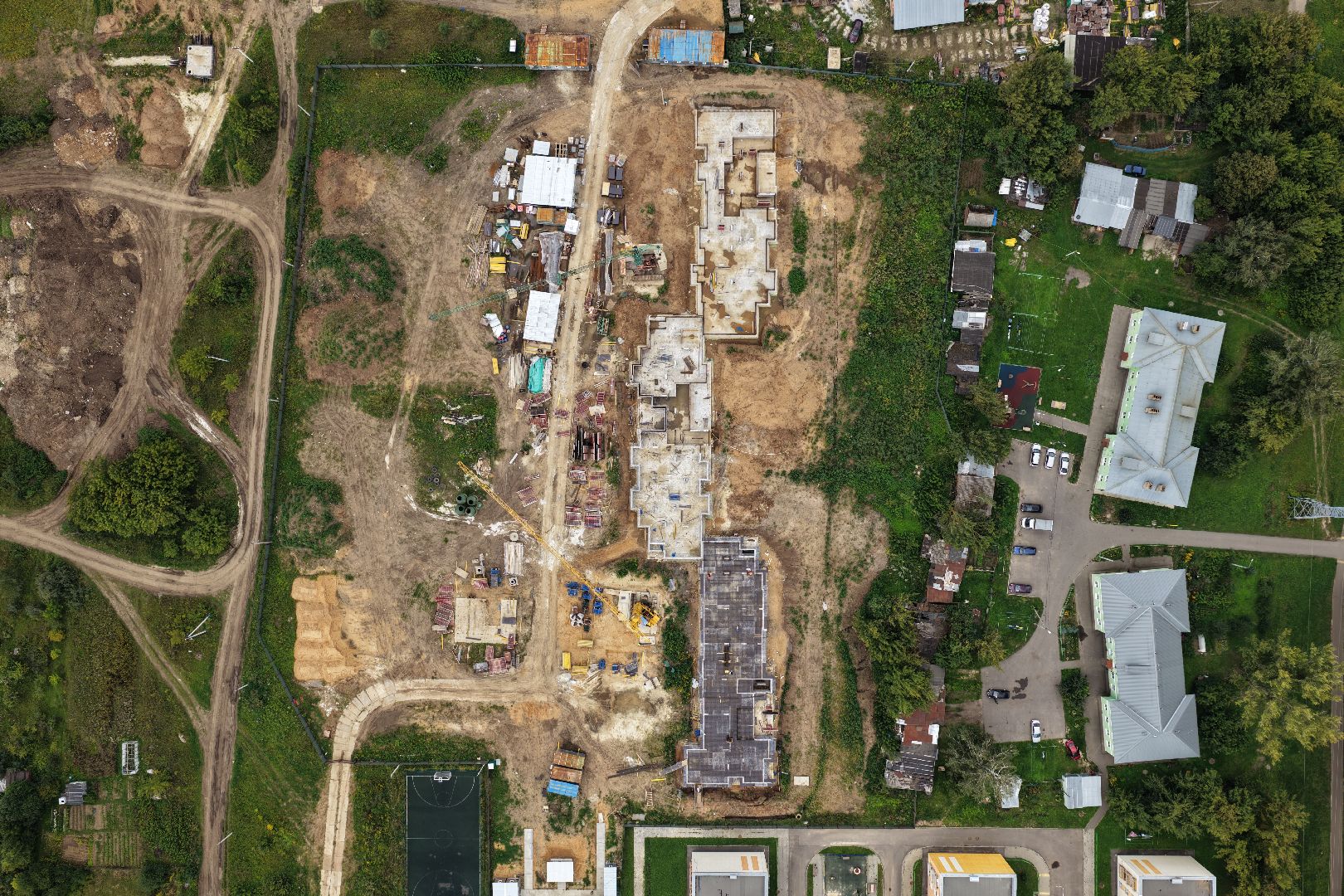 видео с коптера, дом для переселенцев зарайск,