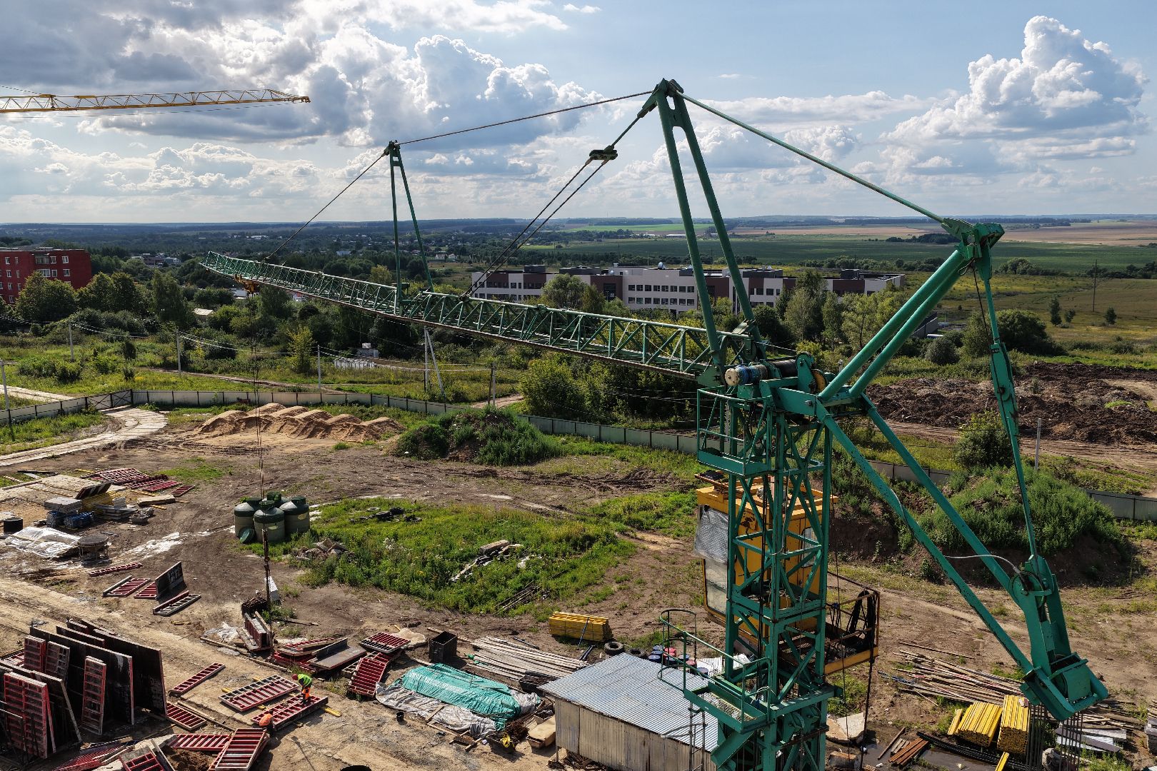 видео с коптера, дом для переселенцев зарайск,