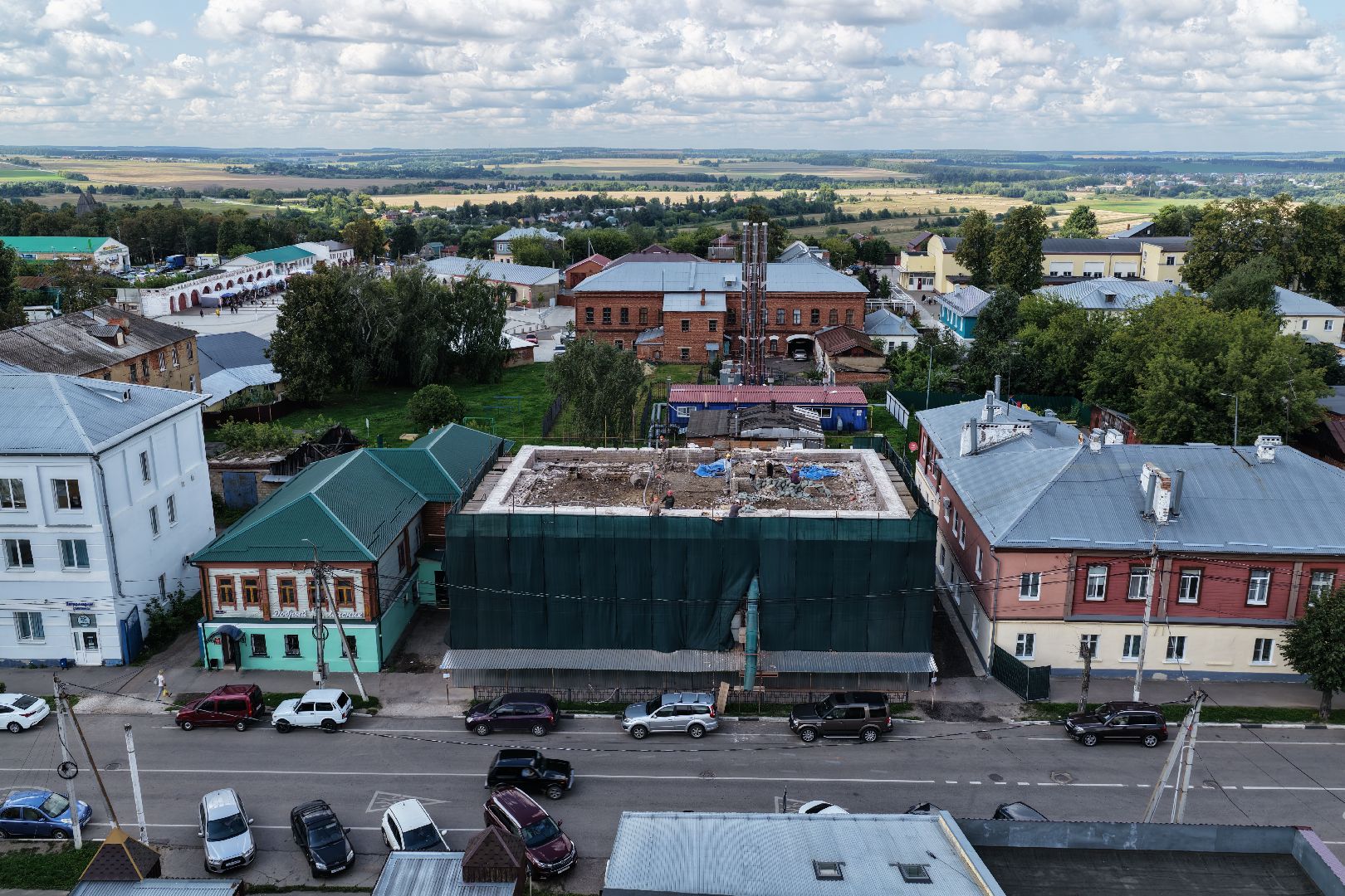 видео с коптера, ремонт музыкальной школы, музыкальная школа в зарайске,