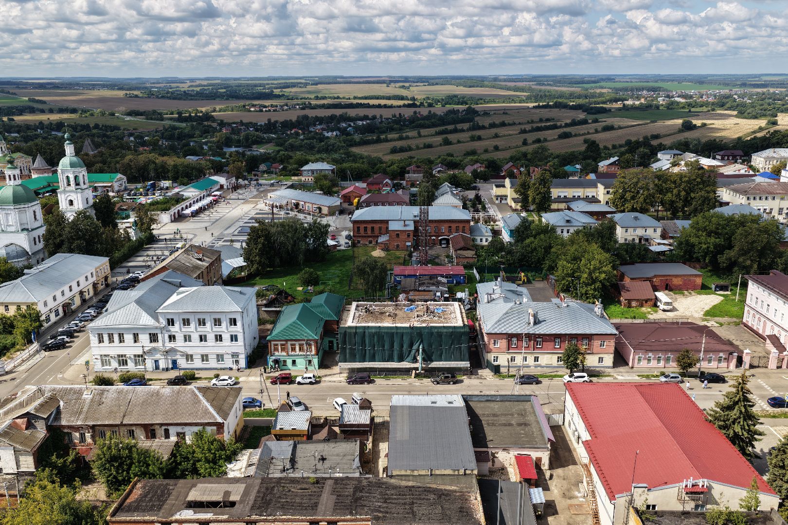 видео с коптера, ремонт музыкальной школы, музыкальная школа в зарайске,