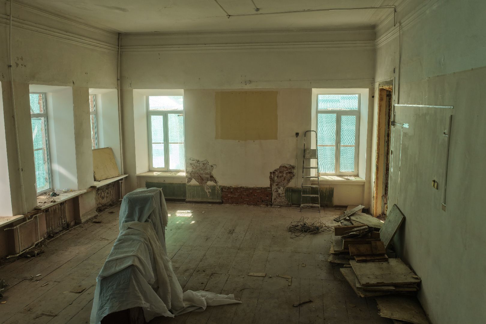 видео с коптера, ремонт музыкальной школы, музыкальная школа в зарайске,