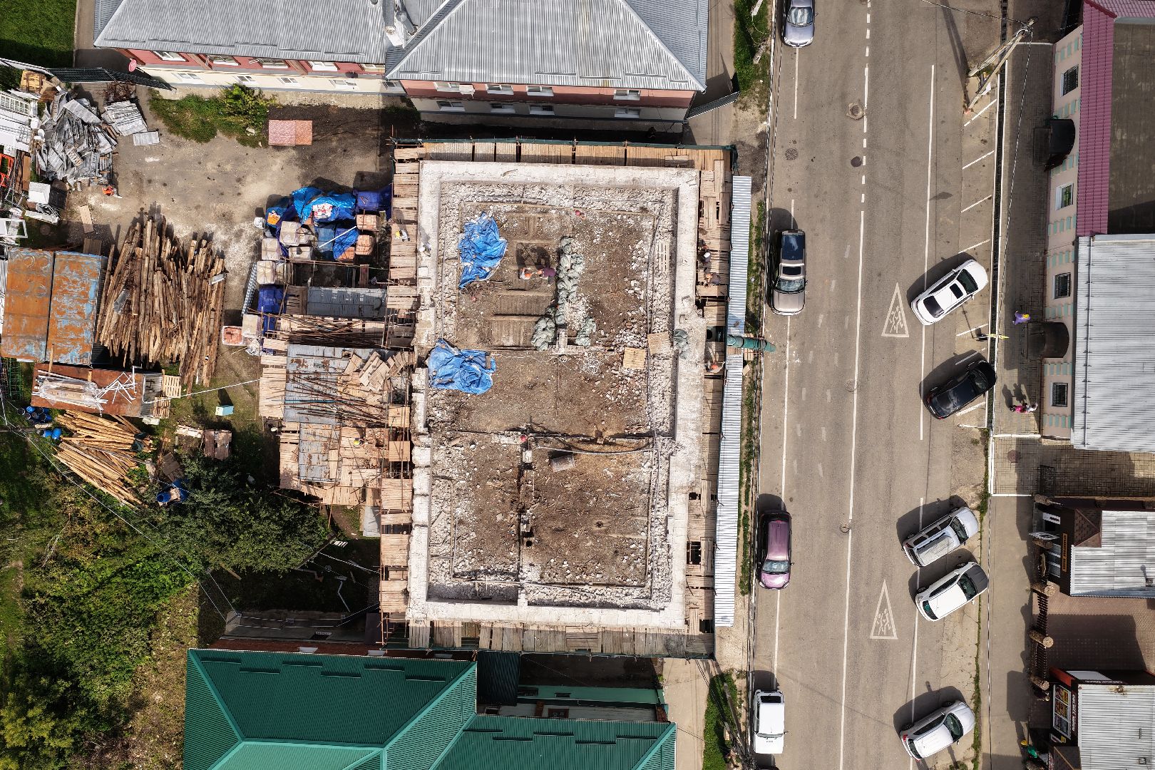 видео с коптера, ремонт музыкальной школы, музыкальная школа в зарайске,