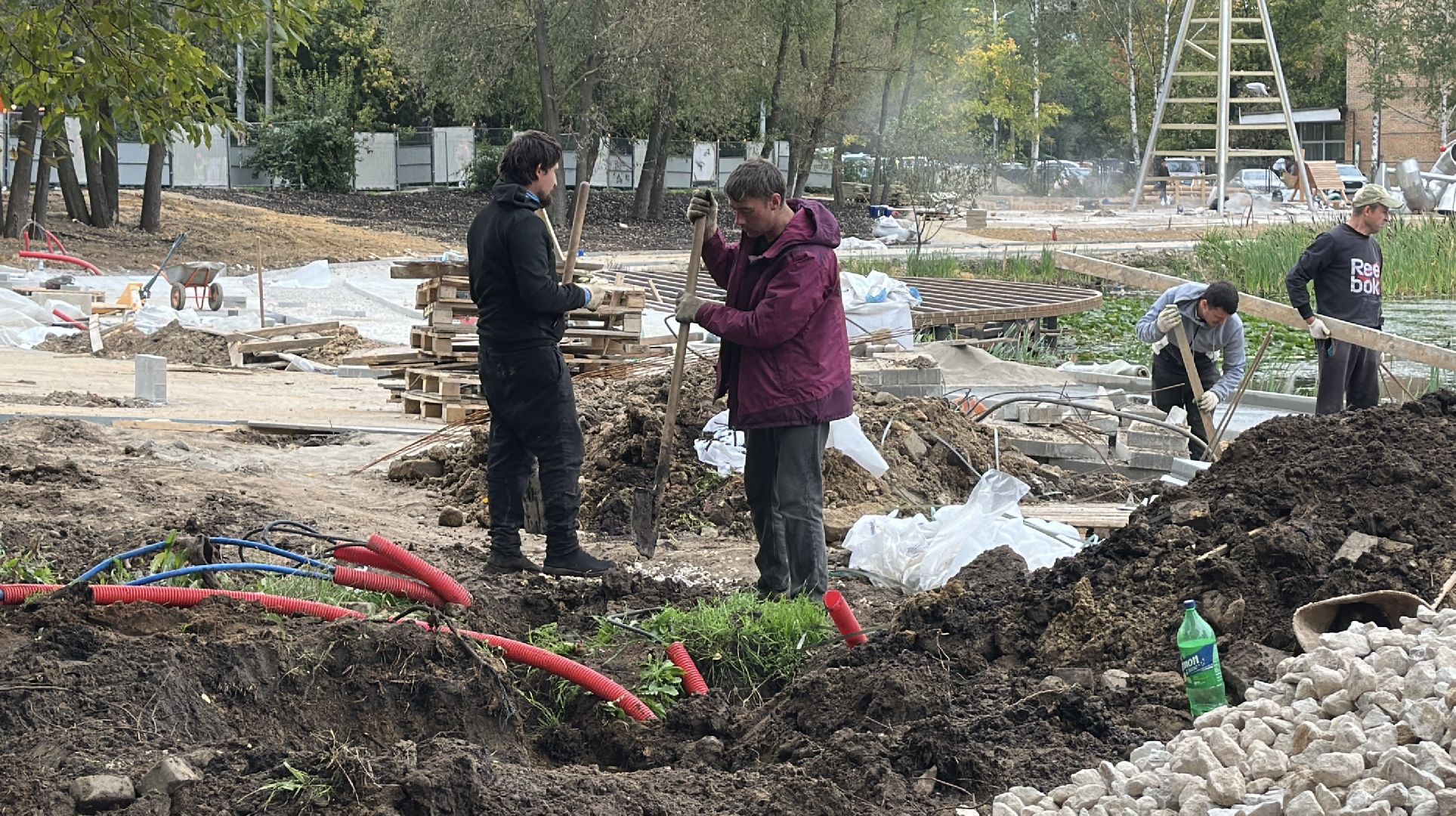 пушкино, пушкинский городской округ, благоустройство, травинское озеро, травинская набережная,