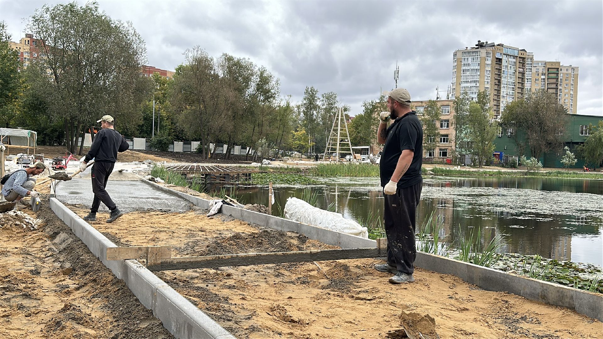 пушкино, пушкинский городской округ, благоустройство, травинское озеро, травинская набережная,