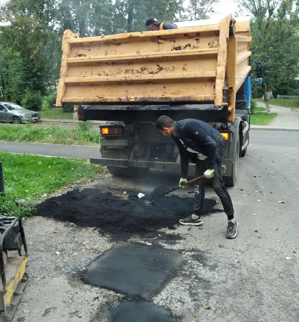 ивантеевка, пушкинский, ямочный ремон, ямочный ремонт дорог, коммунальная служба, асфальтовое покрытие,внутриквартальная дорога, жители,