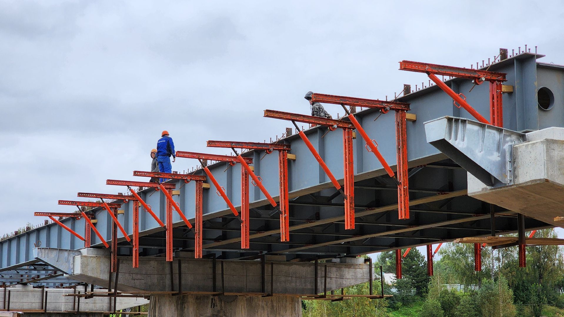 Руза, Поречье, ремонт моста в рузе,