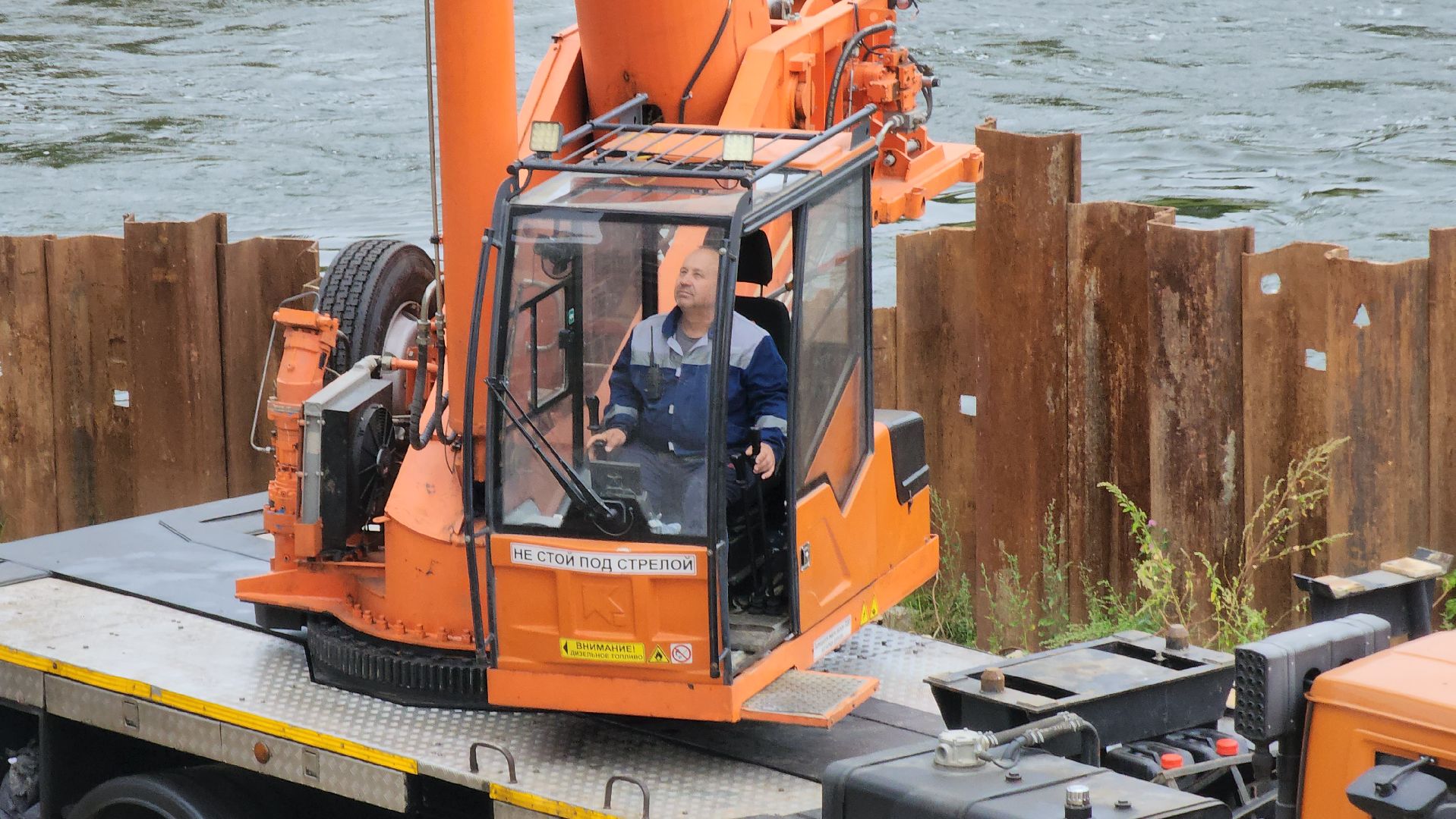 Руза, Поречье, ремонт моста в рузе,