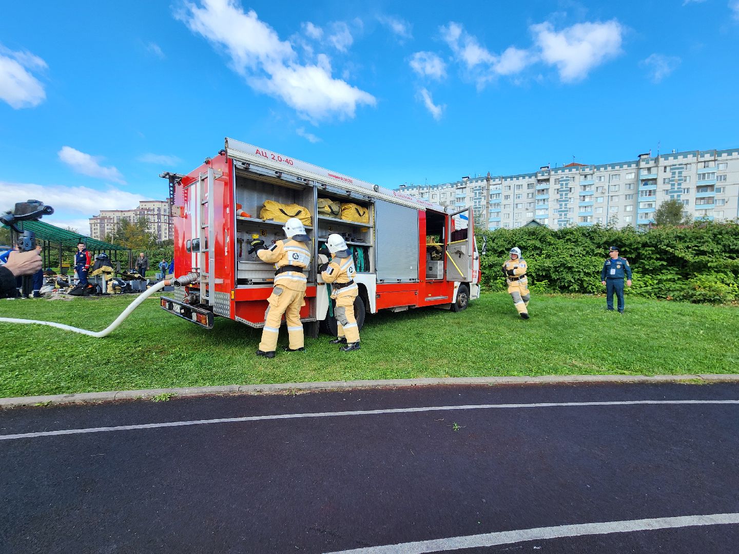сергиево-посадский городской округ, сергиев посад, стадион луч, мчс, Соревнования , мчс 35 лет,