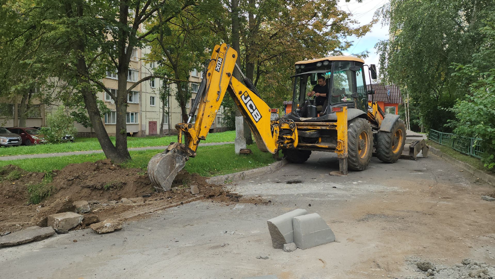 благоустройство, дорожки, красногорск, бордюр,