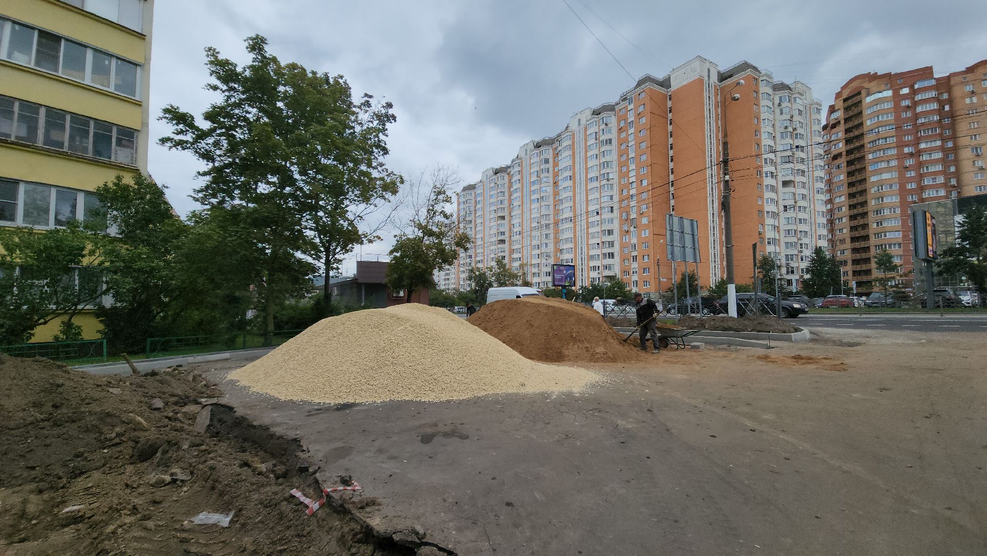 благоустройство, дорожки, красногорск, бордюр,