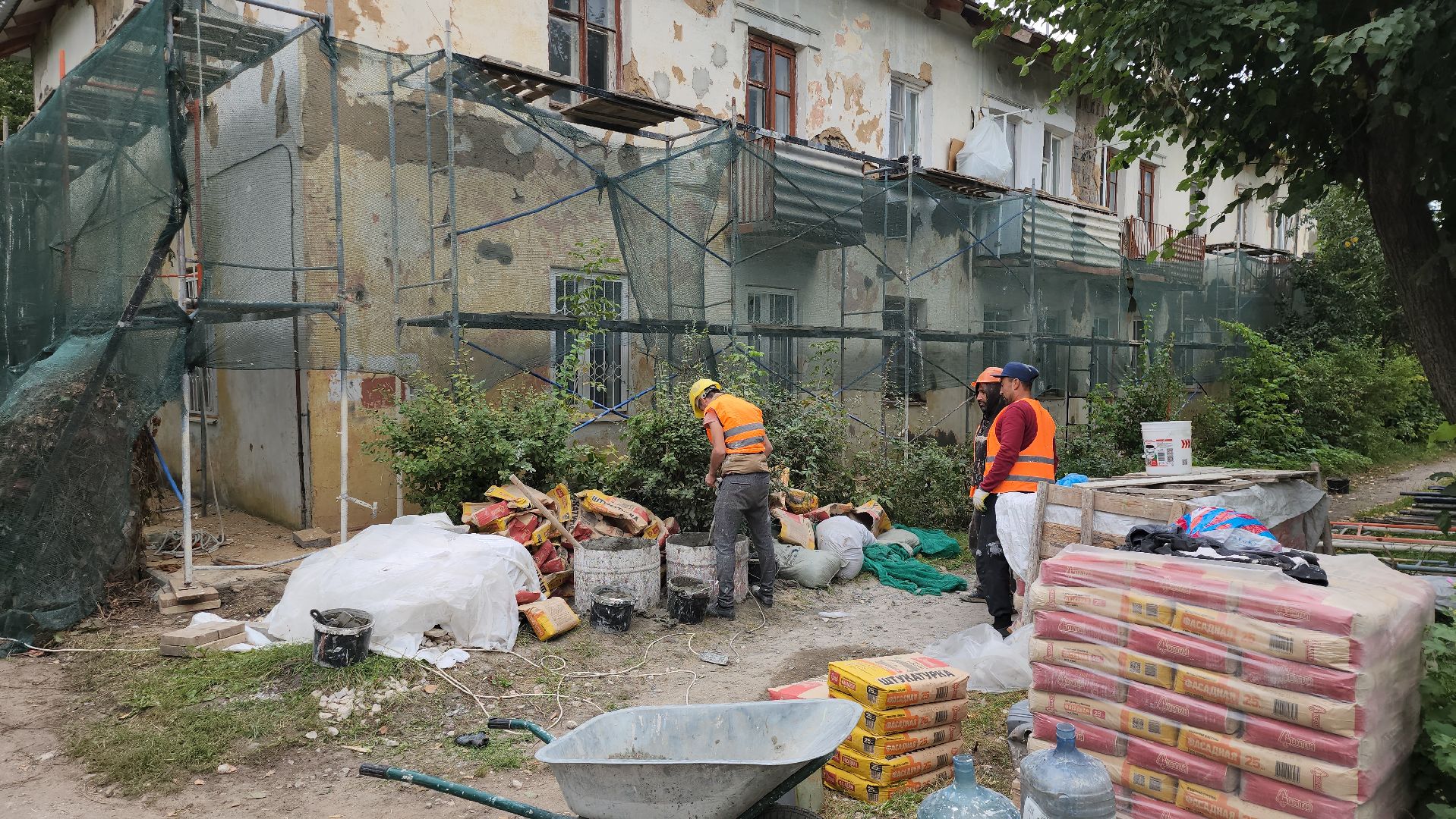 серпухов, ремонт фасада, подмосковье,