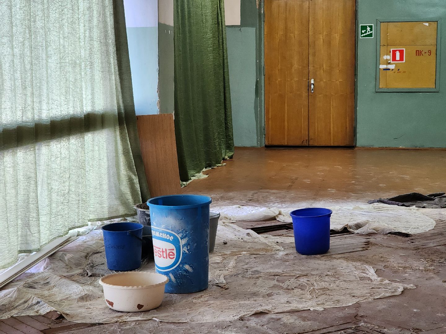 капитальный ремонт, цк акрихин, центр культуры, старая купавна, богородский городской округ,