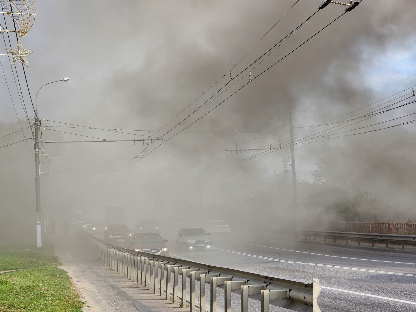Подольск, Промзона зингер, Пожар,